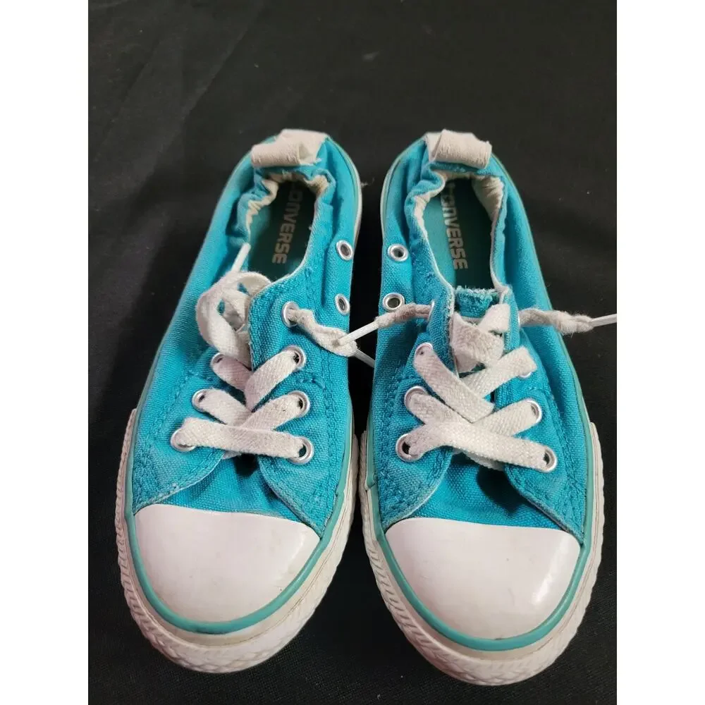 AQUA CONVERSE SLIP ON SNEAKERS-SIZE 13 Kids Toddler
